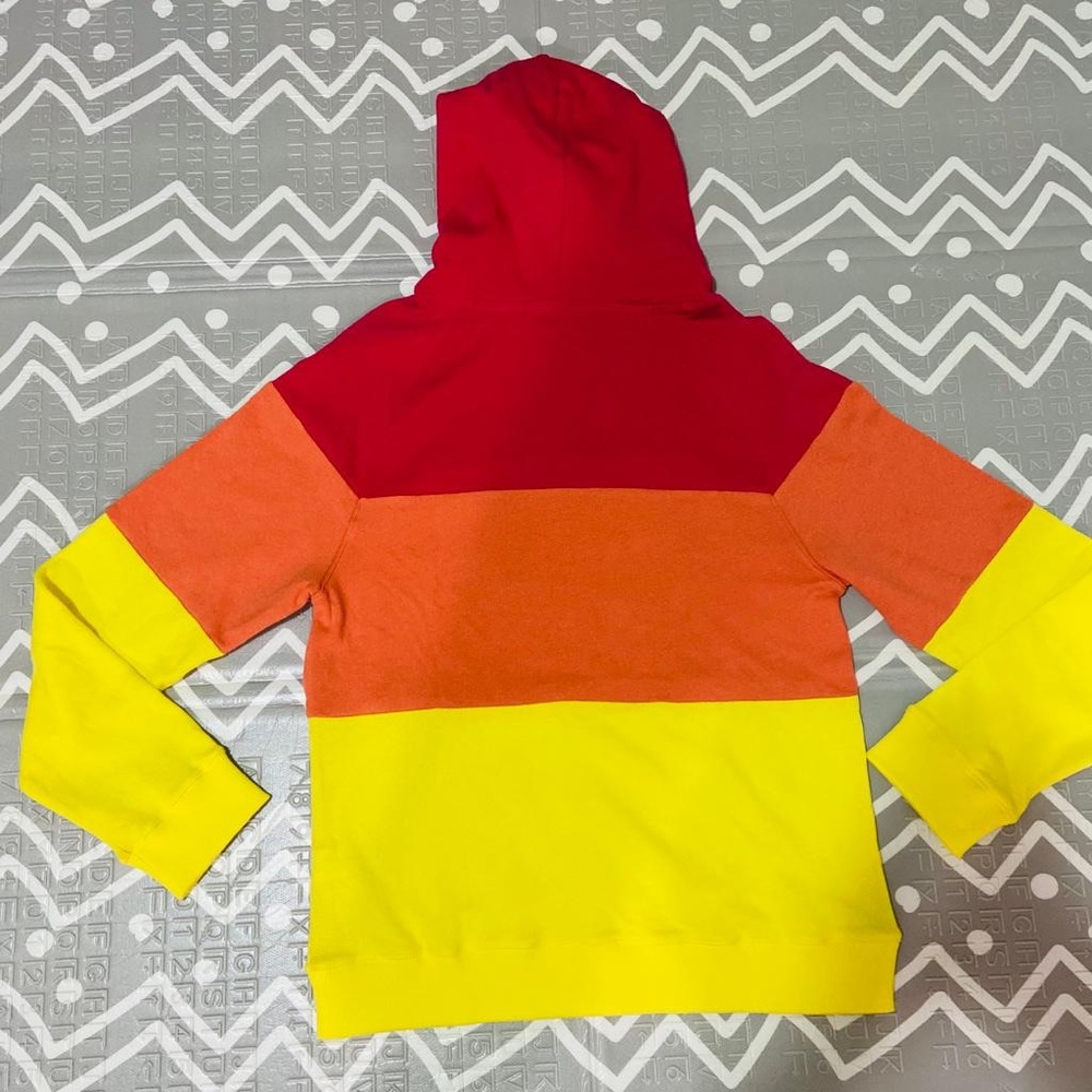 Faherty Cotton color block sweater sweatshirt hoodie - Picture 7 of 9